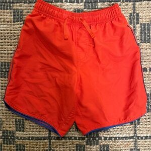 Hanna Andersson solid Orange swim Shorts boys size 10